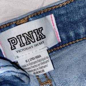 victoria’s secret pink high waisted shorts